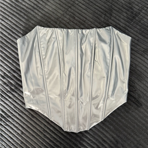 Windsor Silver Bustier Top - Picture 1 of 3